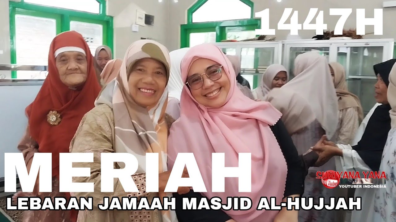 JAMAAH MASJID AL-HUJJAH LEBARAN DI DALAM MASJID 