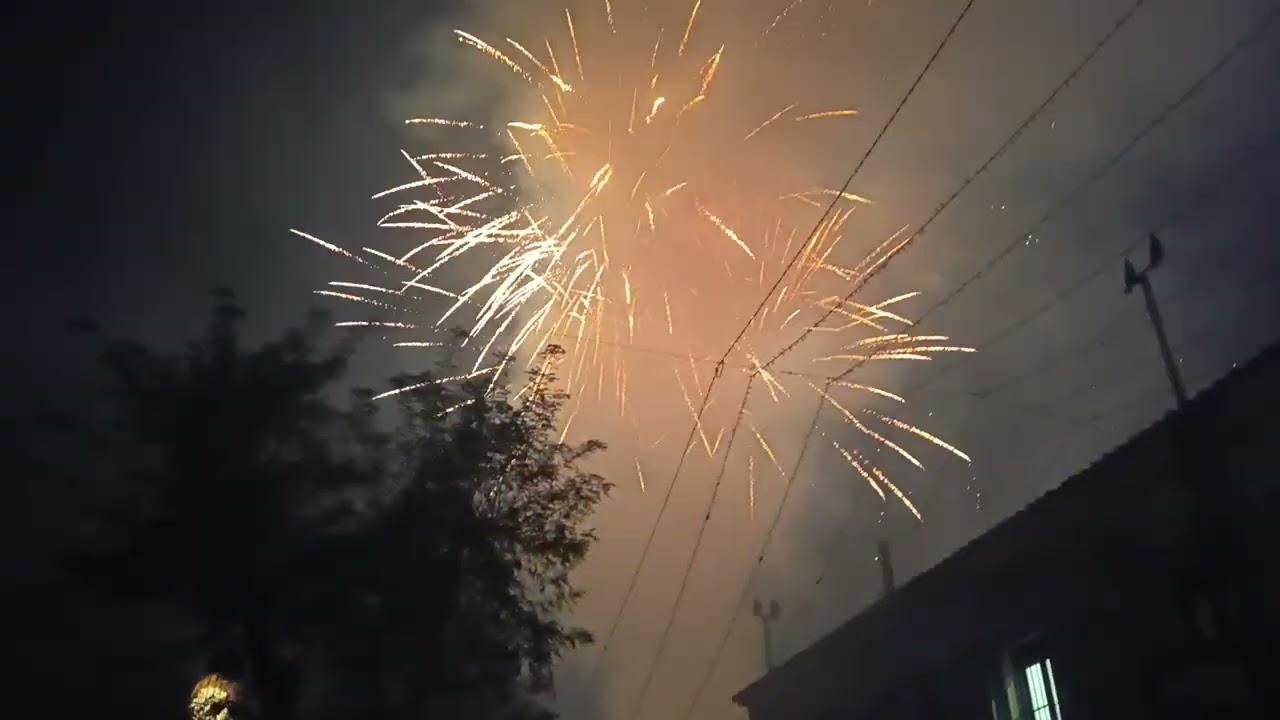 Impresionante mascletá nocturna fiestas de Villanueva de Alcardete Domingo 9-11-2025
