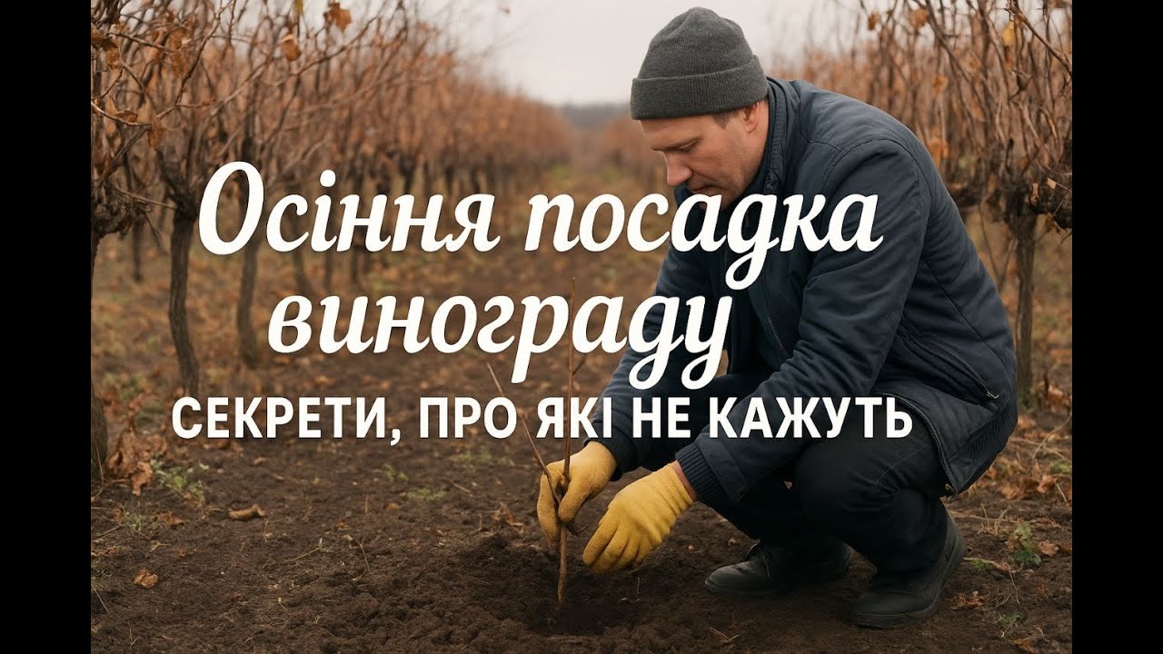 Осіння посадка винограду секрети, про які не кажуть