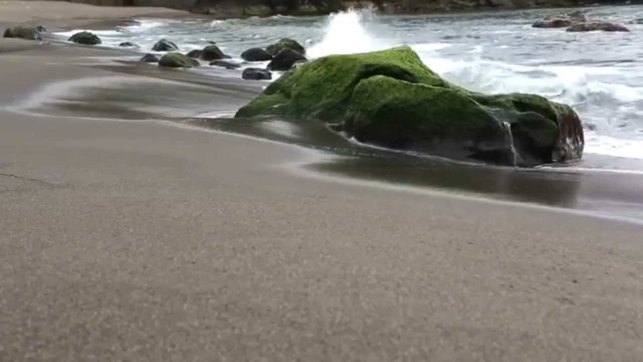 Sea waves & beach drone video| clam sea waves and relaxing music|beautiful view|relax