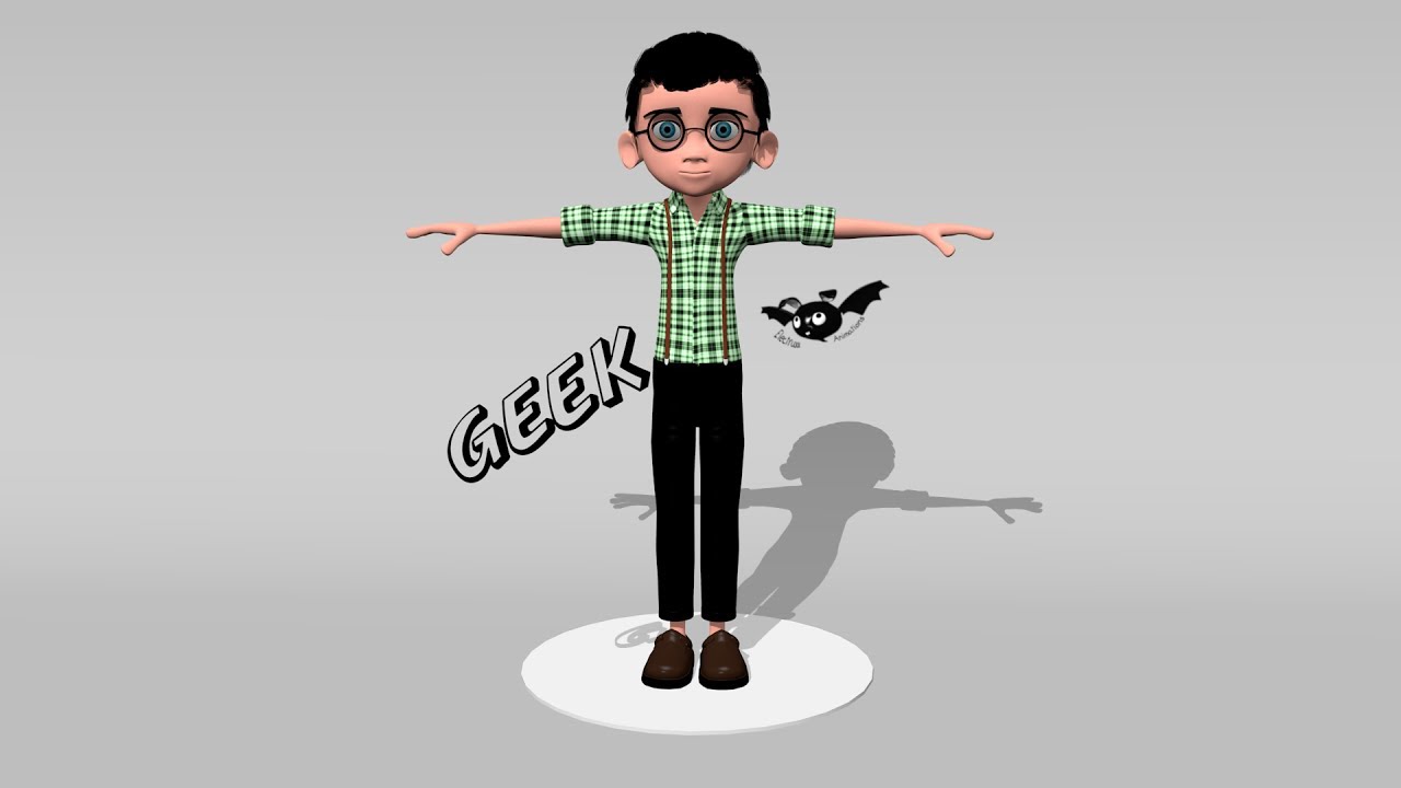 Nerd blender character model