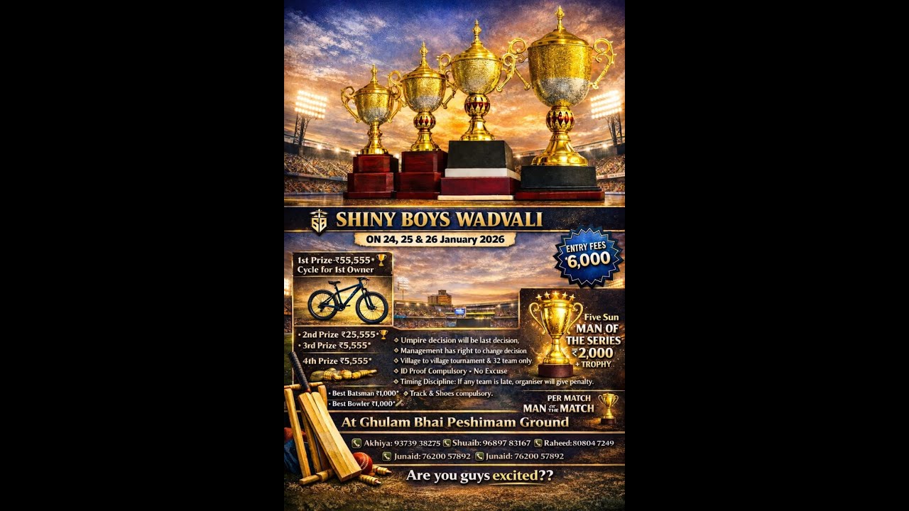 SHINY BOYS WADVALI || 2026 || FINAL DAY