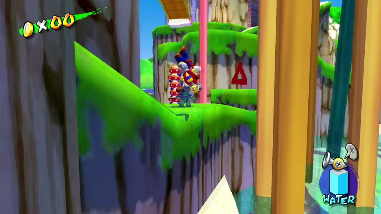 Super Mario Sunshine (NS) Pinna Park Episode 7 - Shadow Mario in the Park