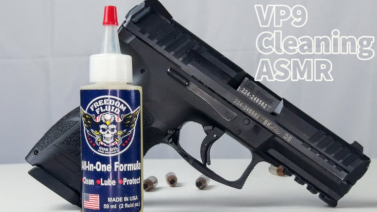 GUN ASMR| H&K VP9 CLEANING (REAL DISASSEMBLY) #ASMR #GUNASMR #DISASSEMBLY