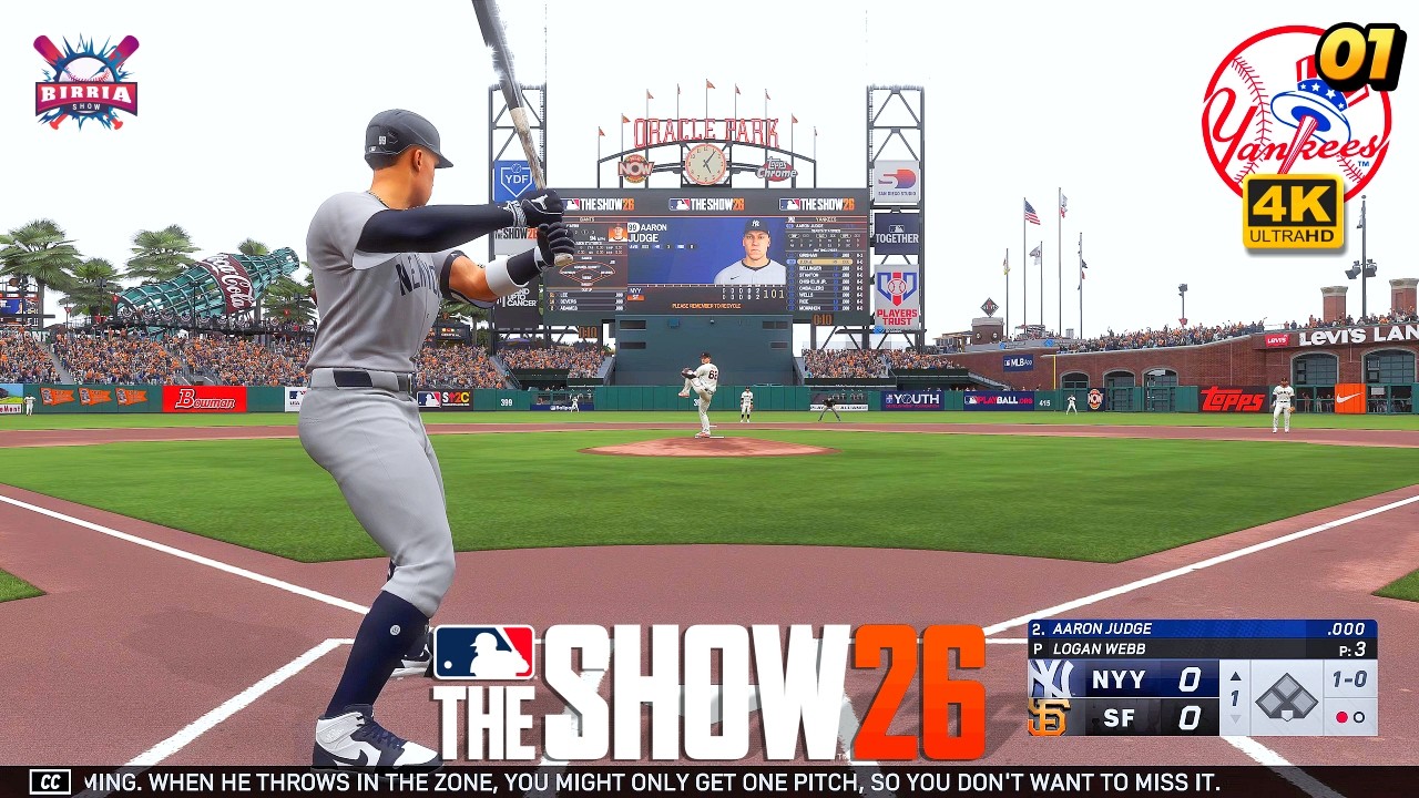 MLB The Show 26 YANKEES vs GIANTS: Opening Day | Franchise #1 | PS5 4K