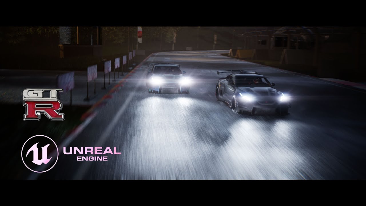 Nissan GTR on the Race Track | Unreal Engine 5