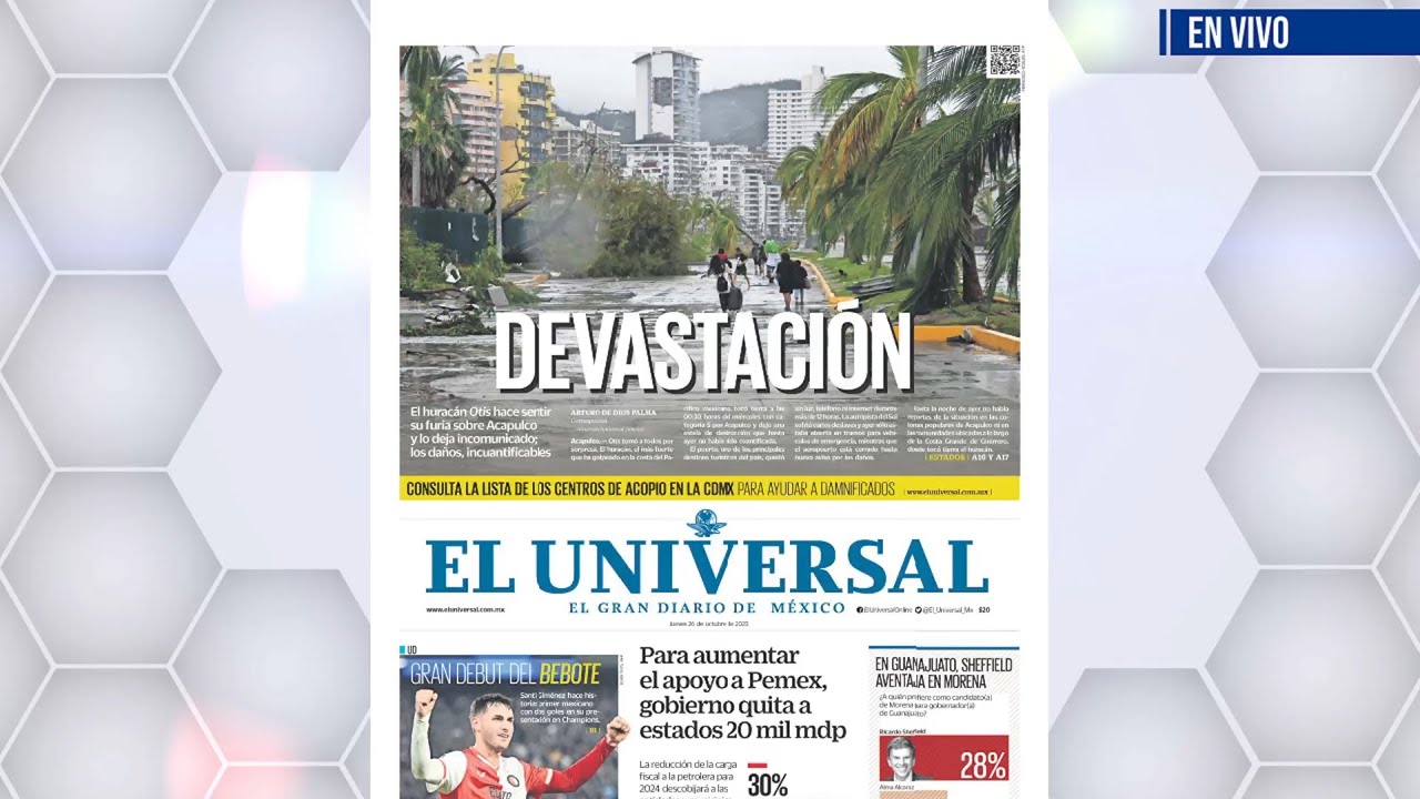 LECTURA DE TITULARES NACIONALES Y REGIONALES #EnCorto #NoticieroDigital #video
