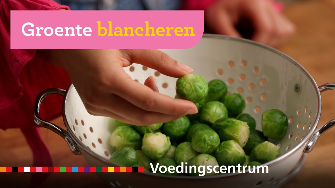 Groente blancheren: spruitjes