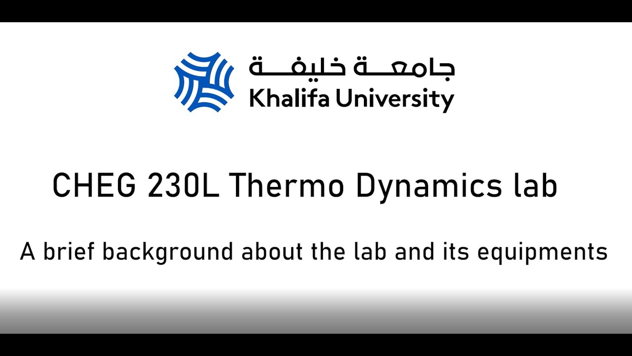 CHEG332  - thermodynamics laboratory