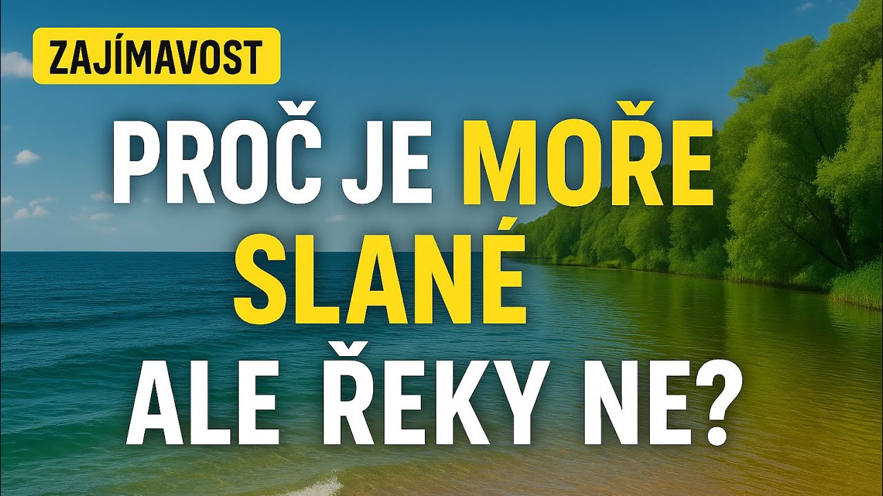 Proč je moře slan&eacute;, ale řeky ne? Odpověď tě překvap&iacute;.