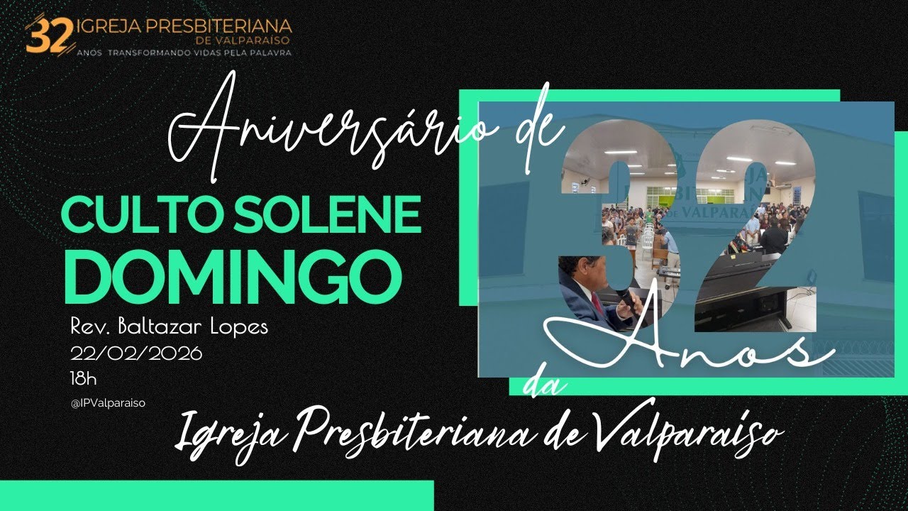 Culto Solene - 22/02/2026