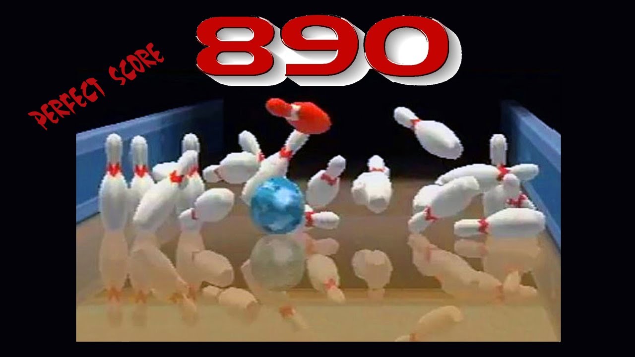 Wii Sports BOWLING Power Throws - Perfect 890 Score....again