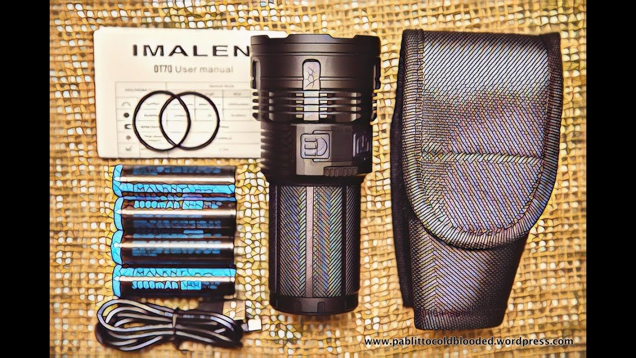 Unboxing: IMALENT DT70 Cree XHP70 16000LM Tactical USB Rechargeable LED Flashlight.