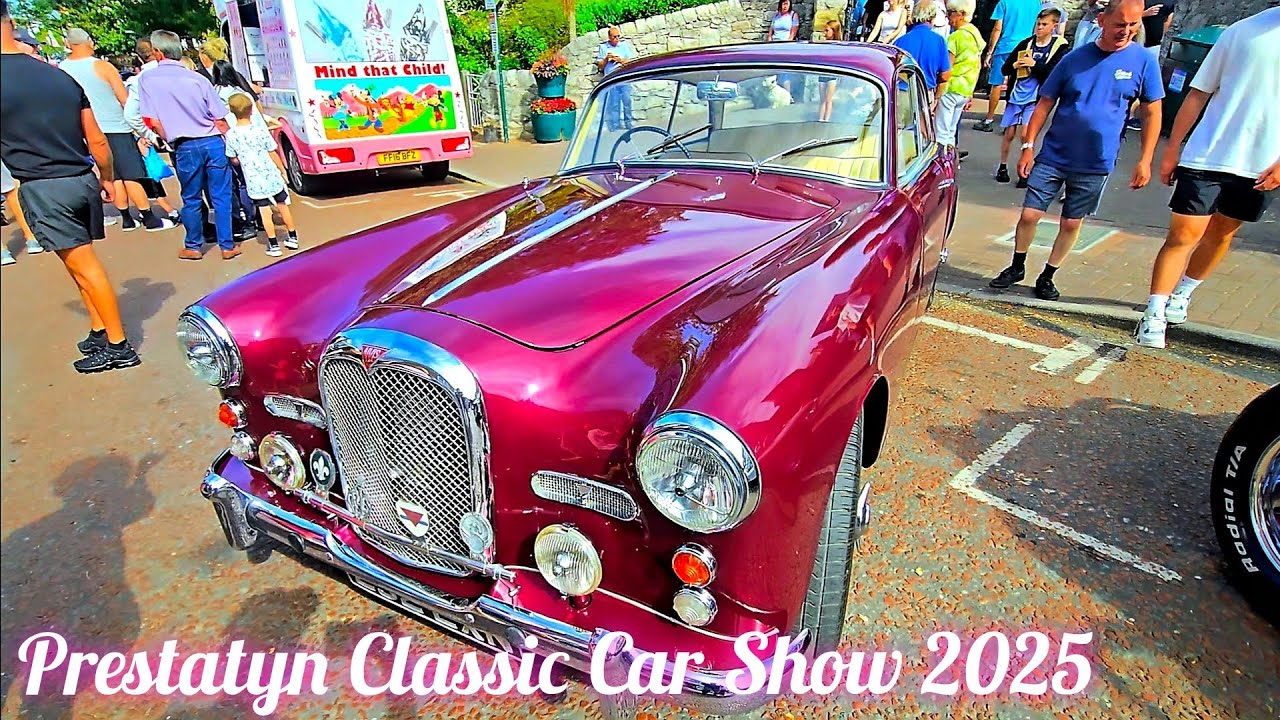 Prestatyn Classic Car Show 2025, Amazing free Show Prestatyn Town Centre 