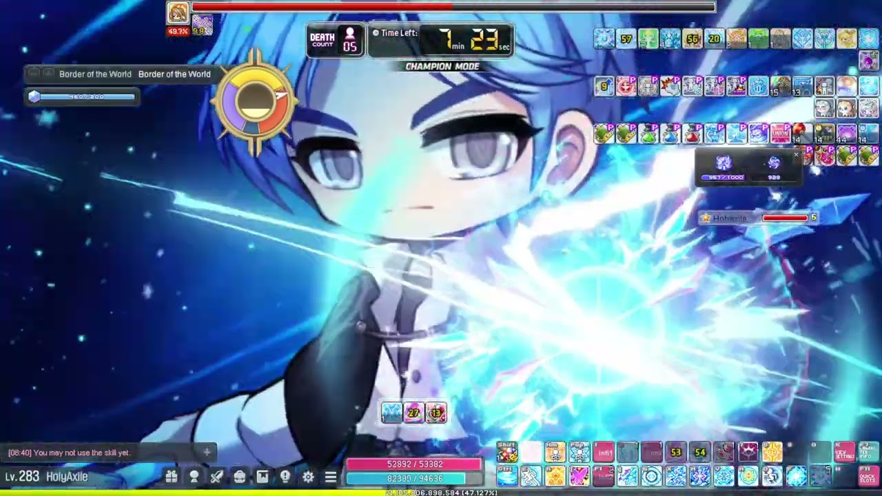[Maplestory SEA] Ice Lightning Seren Legion Champion Mincut Clear! (LAST SECOND CLUTCH)