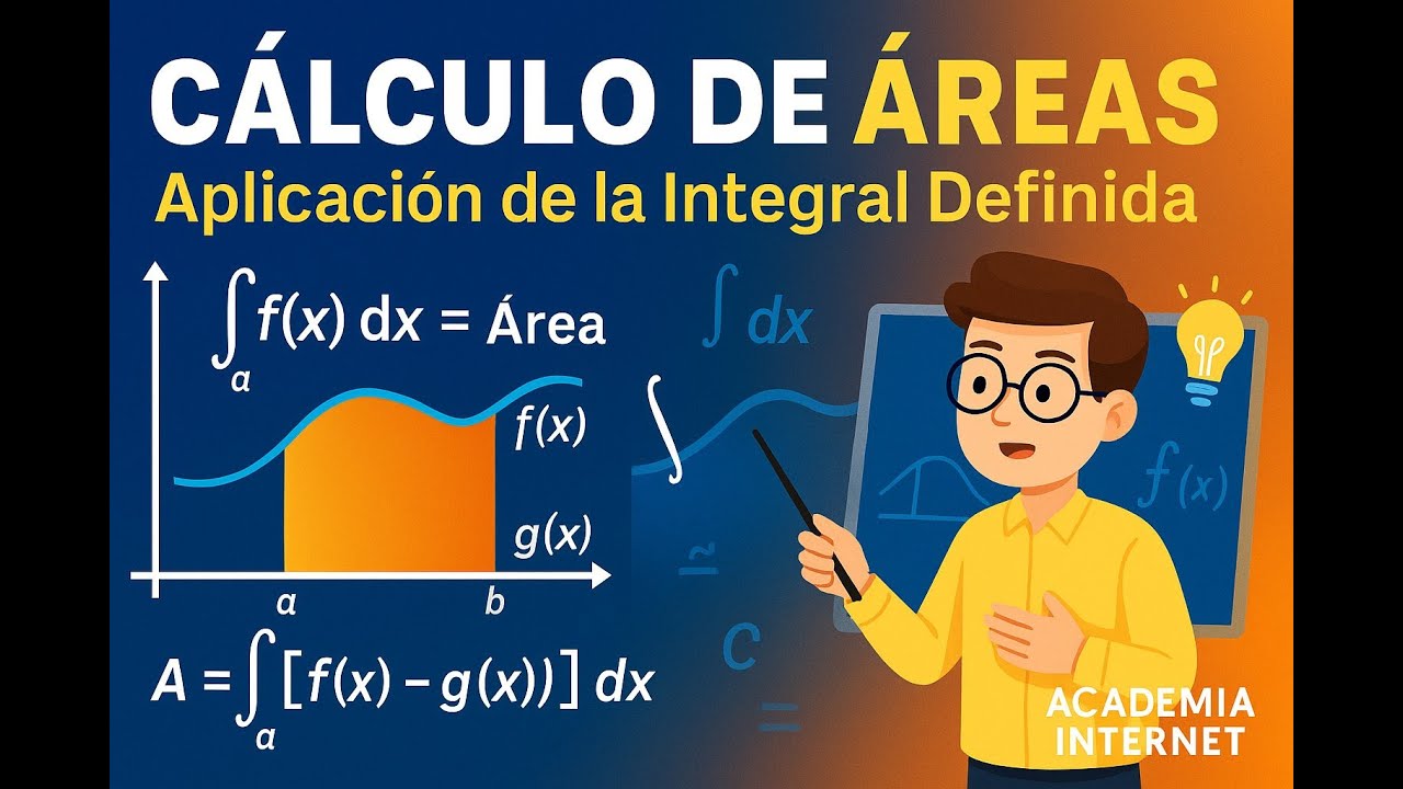 CÁLCULO DE ÁREAS 📊 | Aplicación de la Integral Definida Paso a Paso 🧠