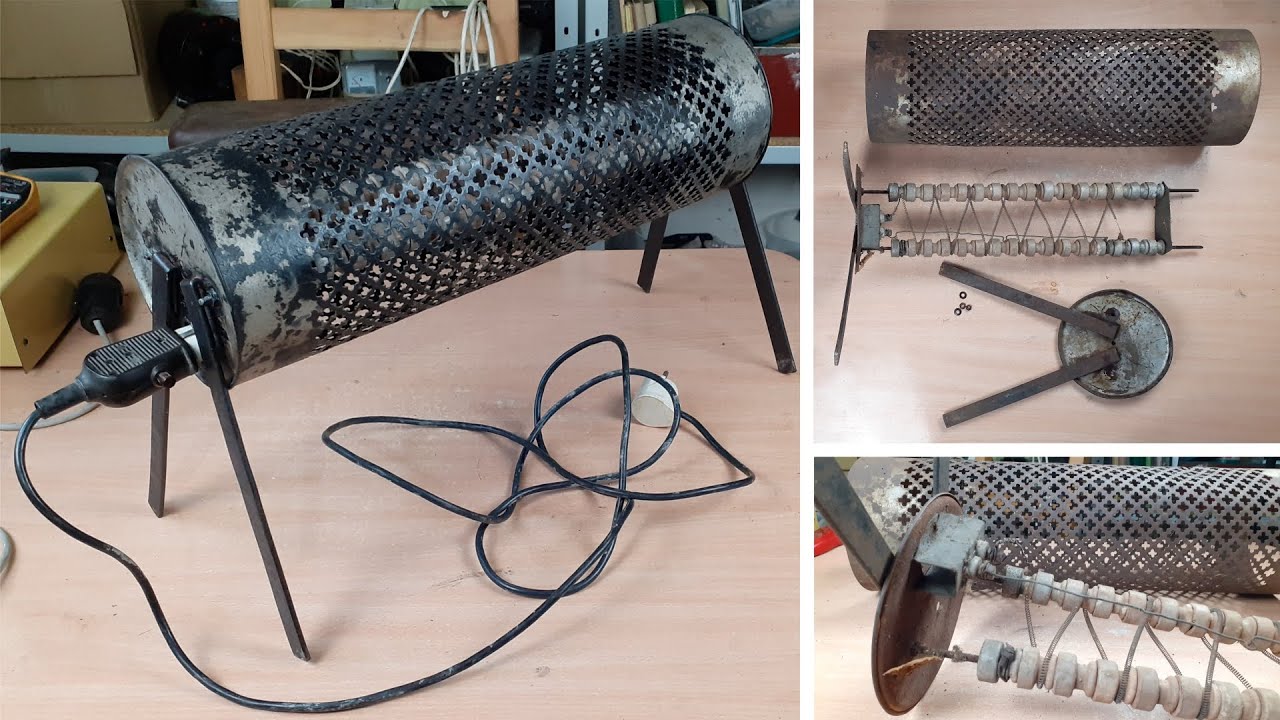 Stary grzejnik elektryczny nieznanego pochodzenia