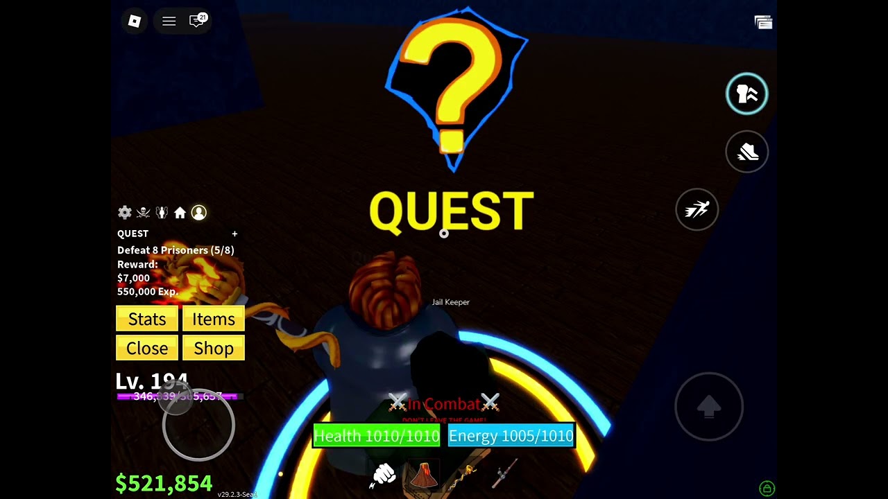 P14 of trying to reach second sea in Blox fruits f2p