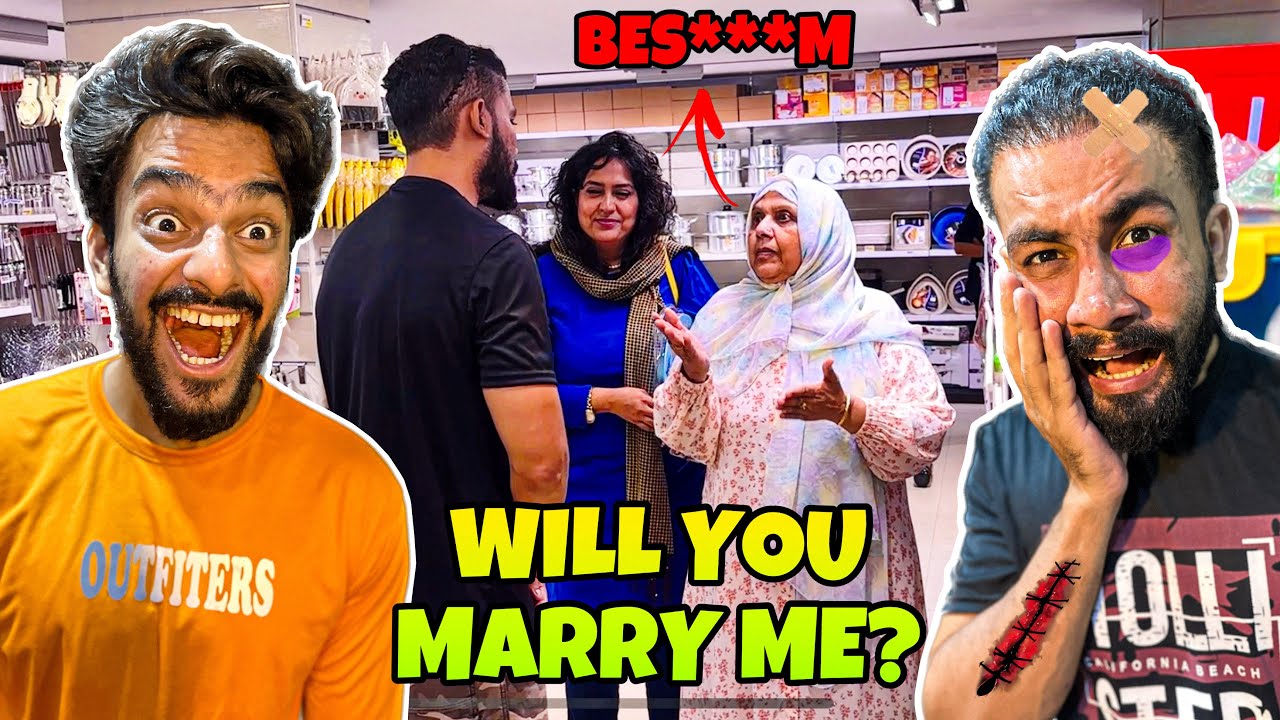 WILL YOU MARRY ME? 🙈❤️| Bht BAD Scene hogaya 😭| Real Prank
