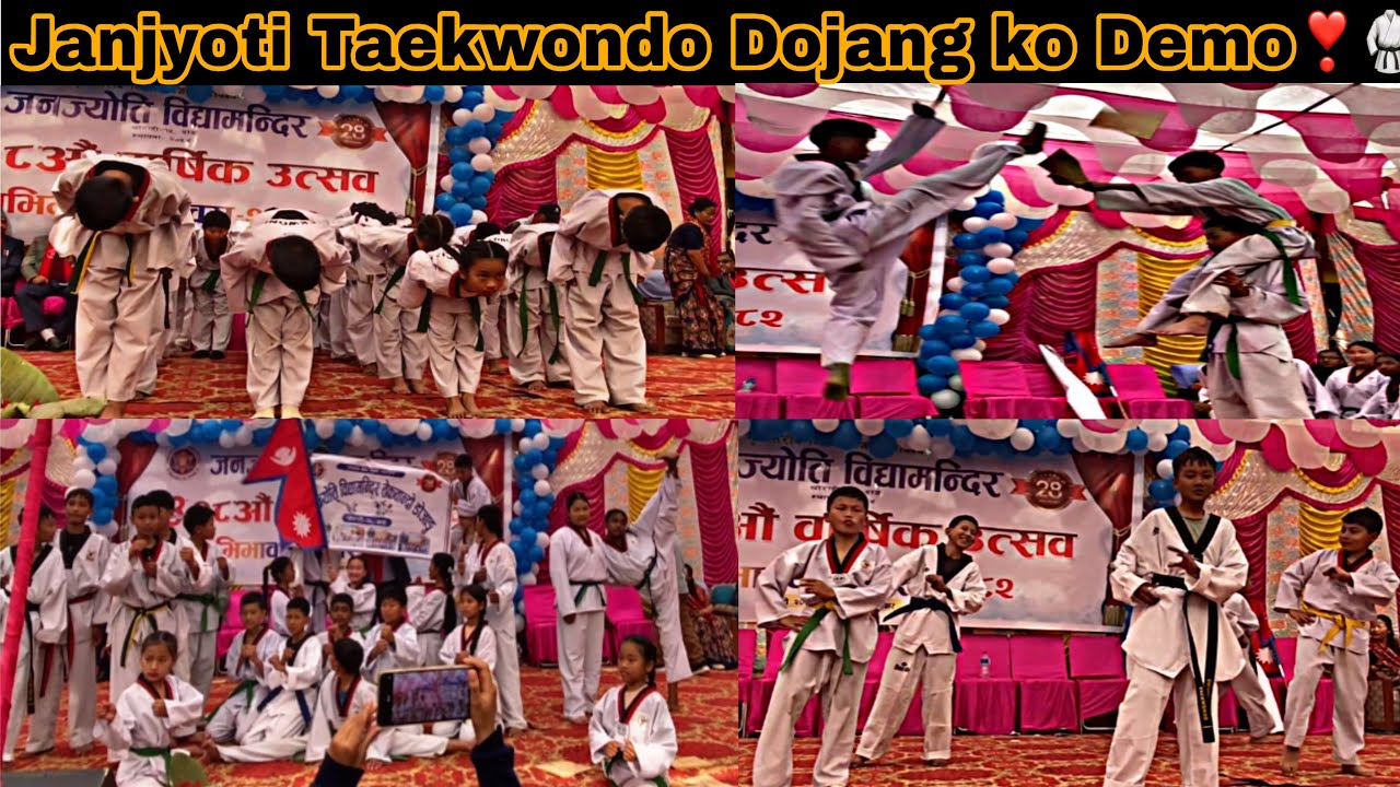 Janjyoti Taekwondo Dojang ko Demo❣️🥋|| 