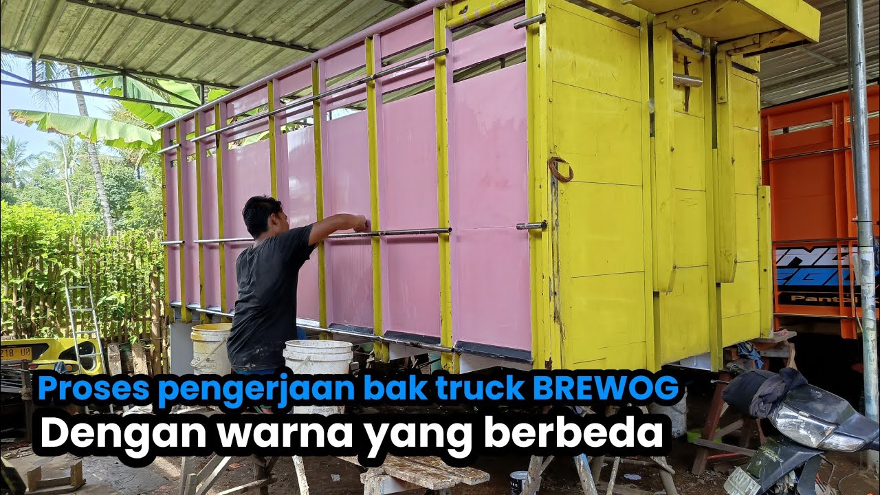 PROSES PENGERJAAN TRUCK BREWOG DENGAN WARNA YANG BERBEDA
