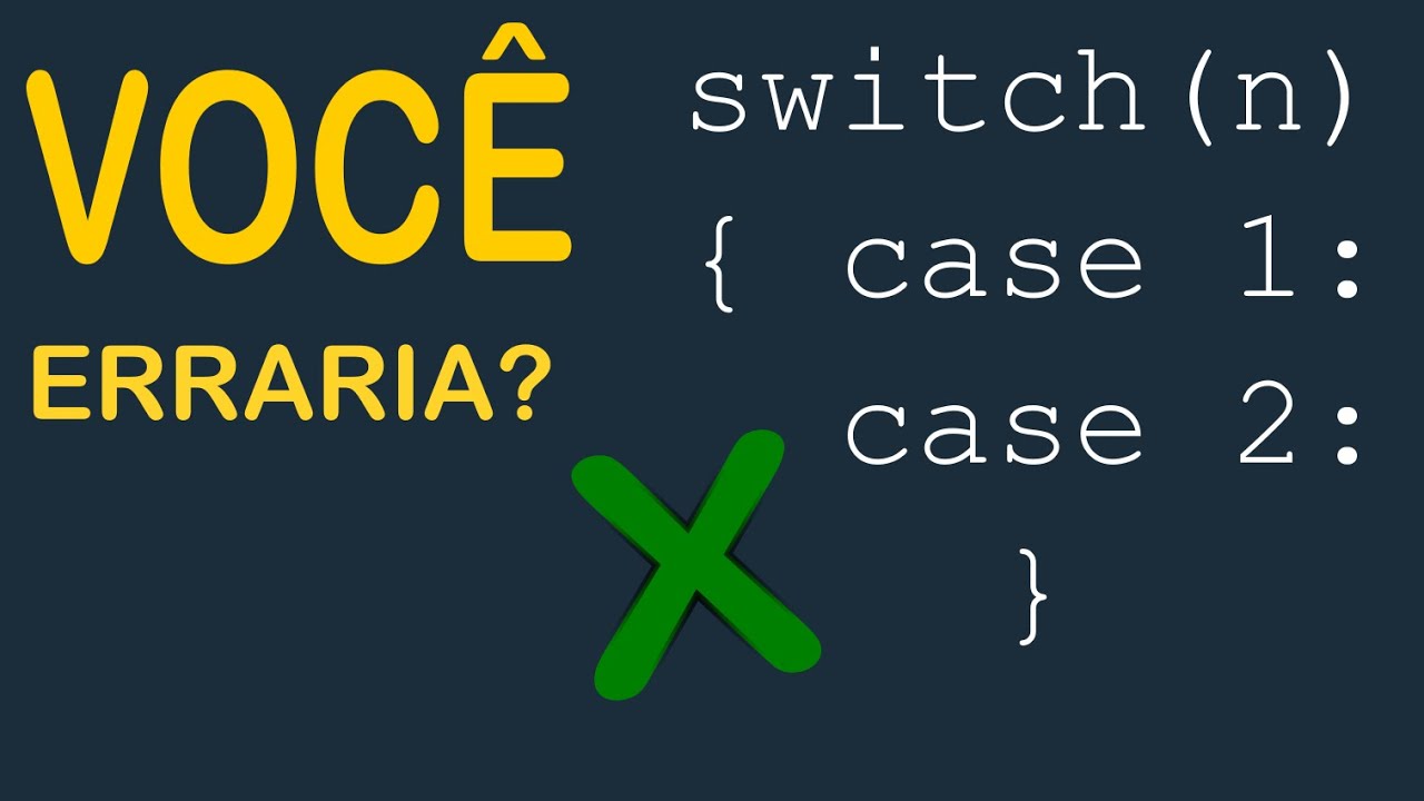 Essa Quest&atilde;o de Switch Case Derruba na Certifica&ccedil;&atilde;o Java Oracle