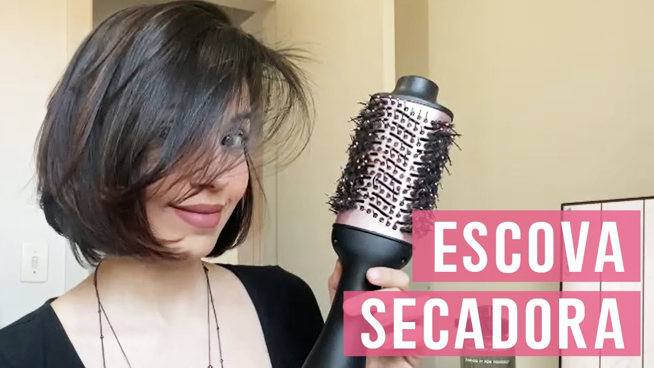 SAGA CABELO CURTO 1 (SECANDO COM ESCOVA SECADORA)