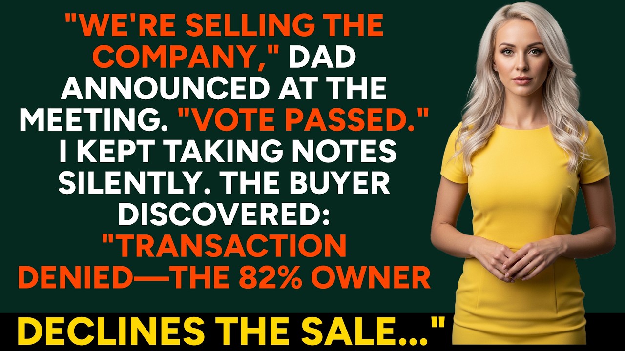 Family Voted To Sell The Company—Until They Discovered The Invisible 82% Stakeholder...