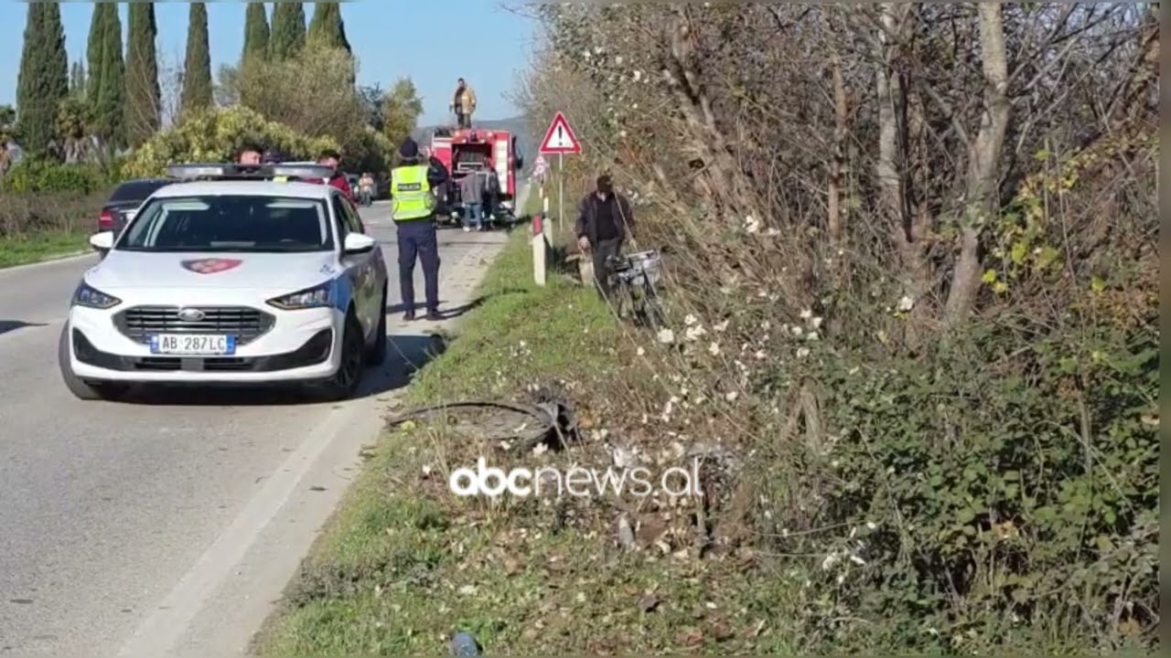 Aksident në aksin Lushnje-Berat/ Makina përfundon në kanal, plagoset çifti i bashkëshortëve