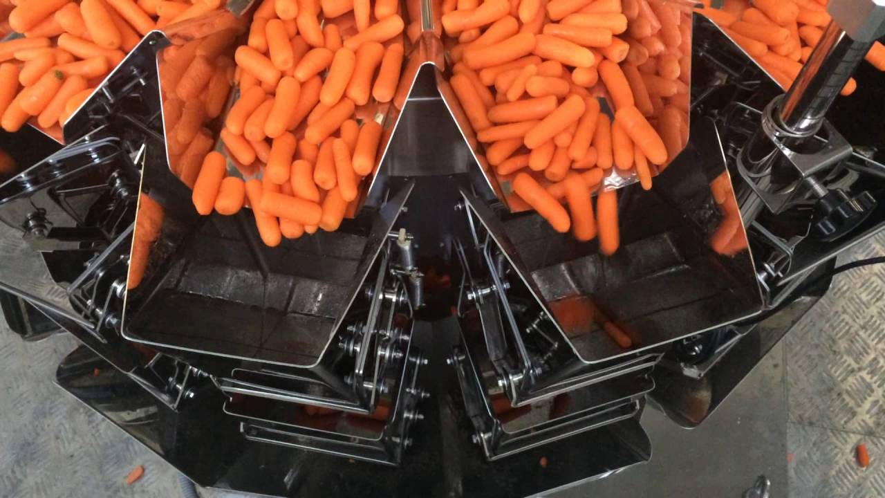 Baby carrot weighing and Packaging line in Ukraine