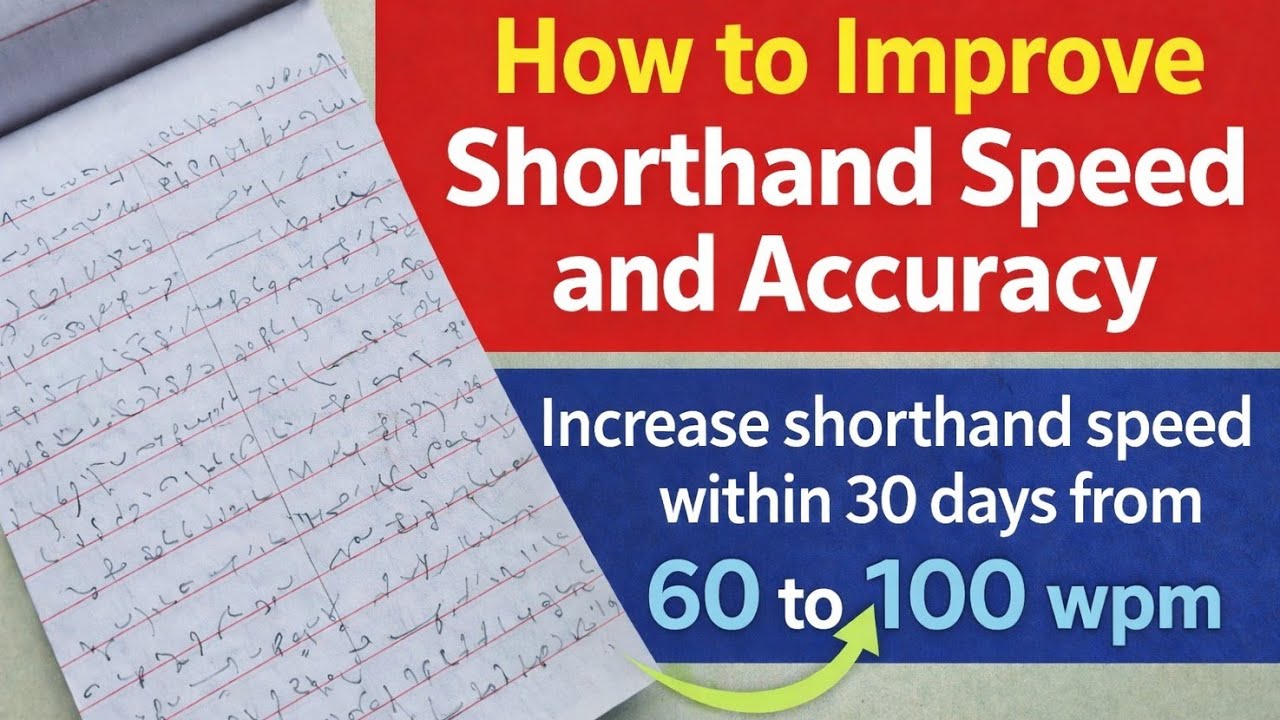 How to improve Shorthand Speed & Accuracy/Reduce Mistakes in Shorthand/SSC STENO 2026 Strategy