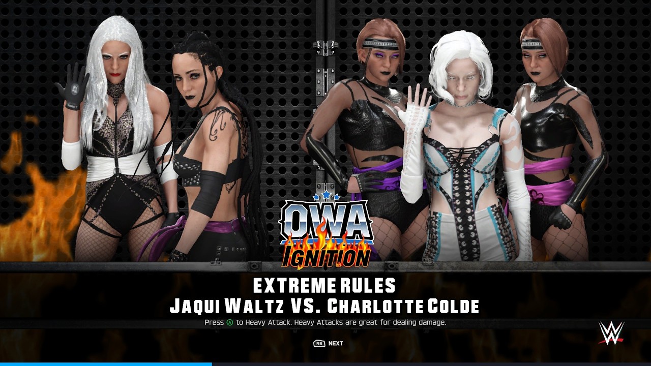 Jaqui Waltz vs Charlotte Colde - WWE2k25