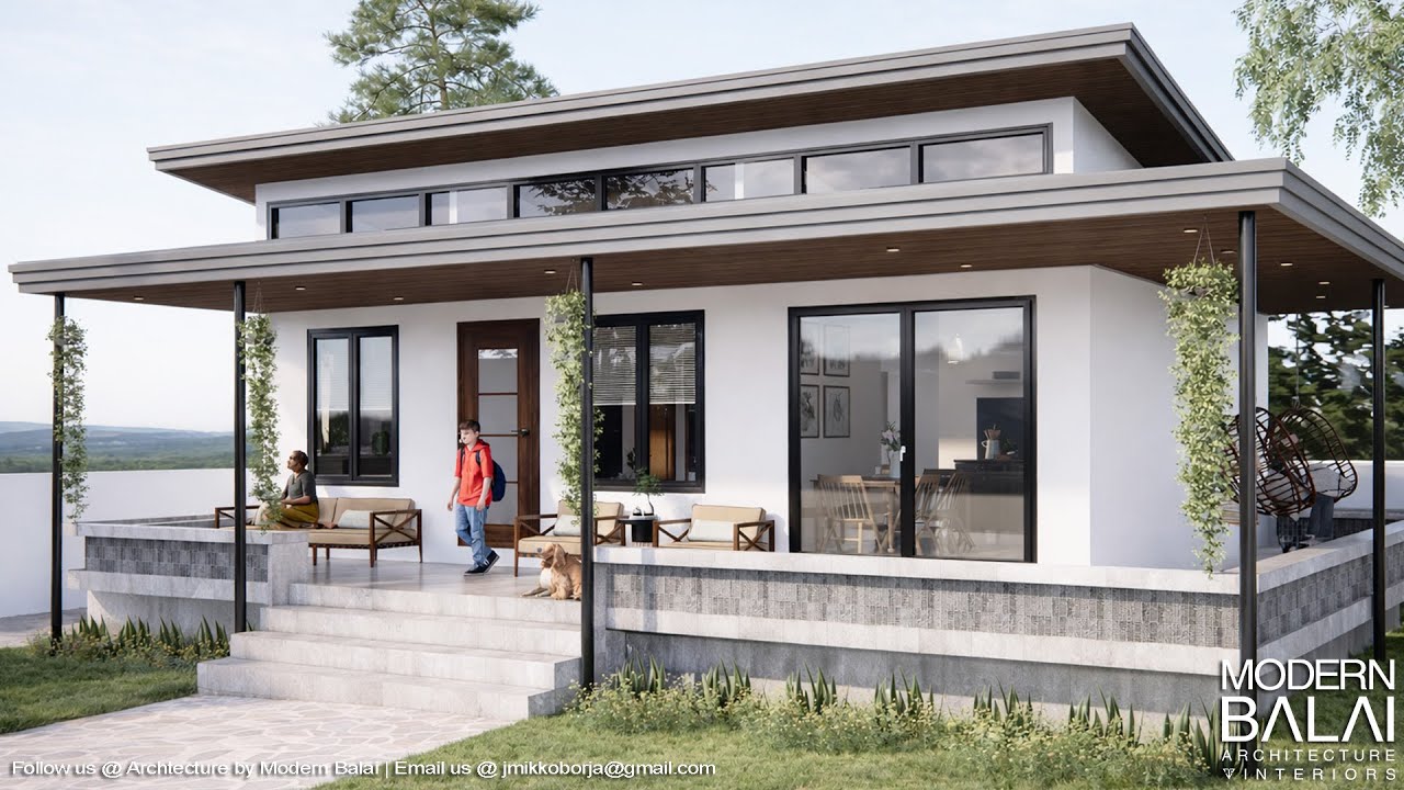 Simple and Elegant Modern Bungalow House Design | 3-Bedroom