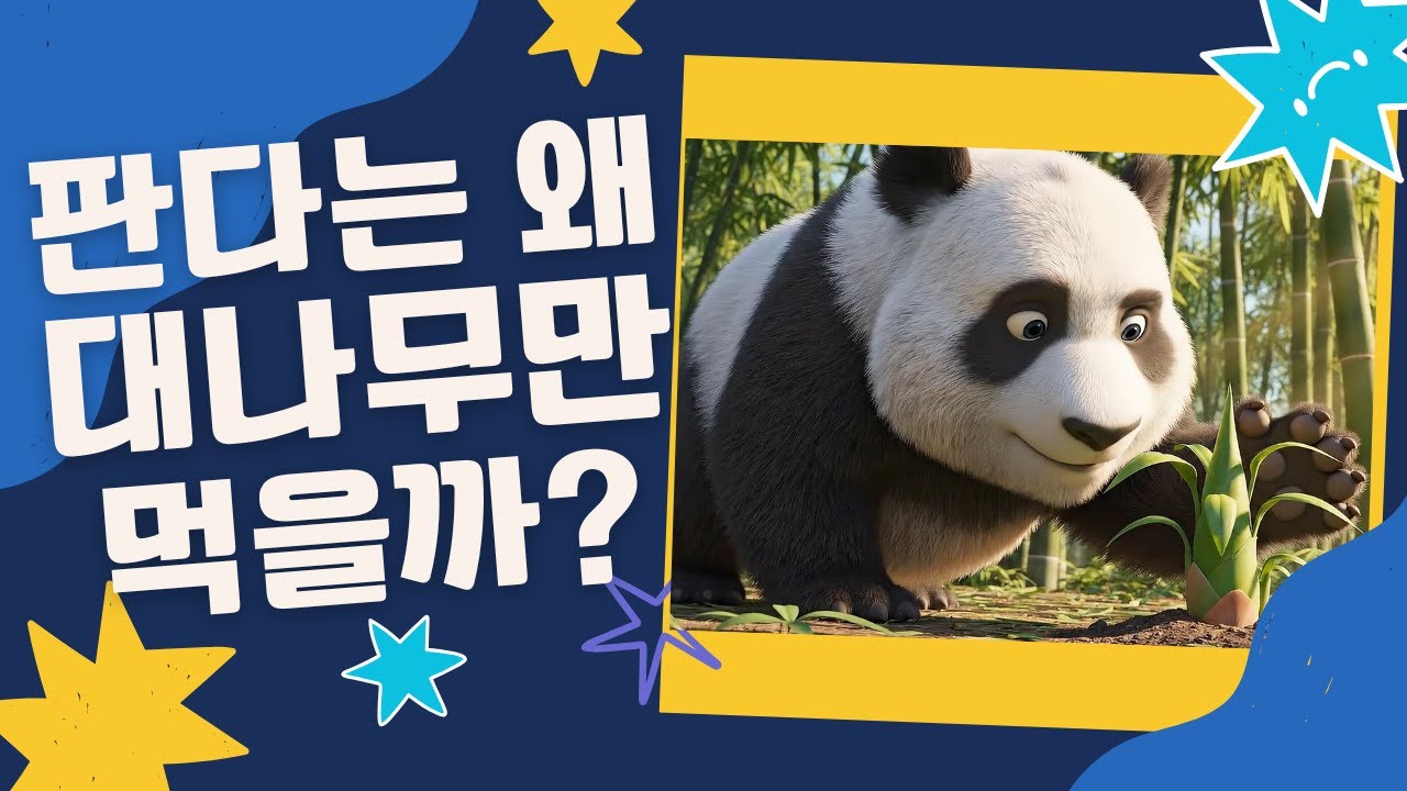 [동물 이야기] 판다는 왜 대나무만 먹을까? 귀여운 판다의 비밀 이야기” | 어린이 교육 애니메이션
