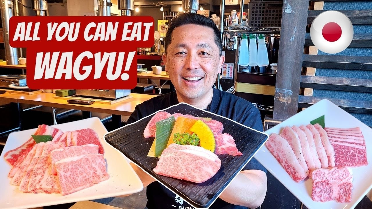 Шведский стол с вагю в Токио! 🇯🇵 Японский ресторан Yakiniku в Японии!