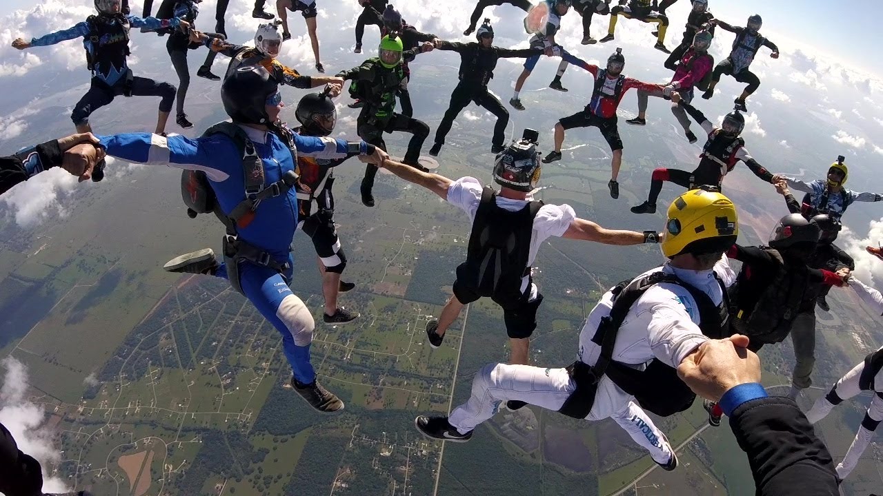 Unique Skydive - State Record - 2019 People's Record of Texas 45 Way Head Up Record