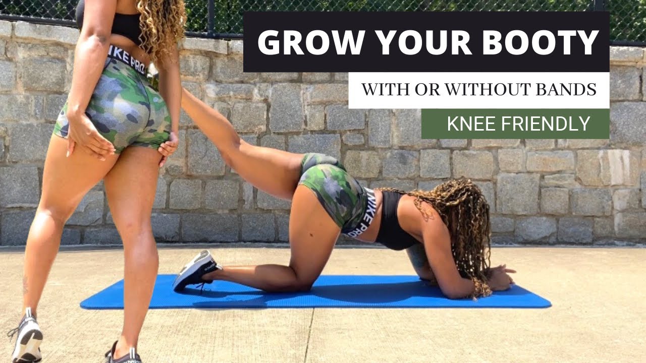GROW GLUTES WITHOUT WEIGHTS | Grow Your Booty Workout At Home (with or without equipment)