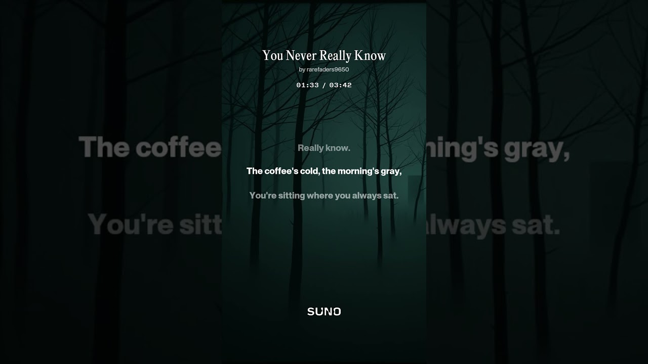 You Never Really Know