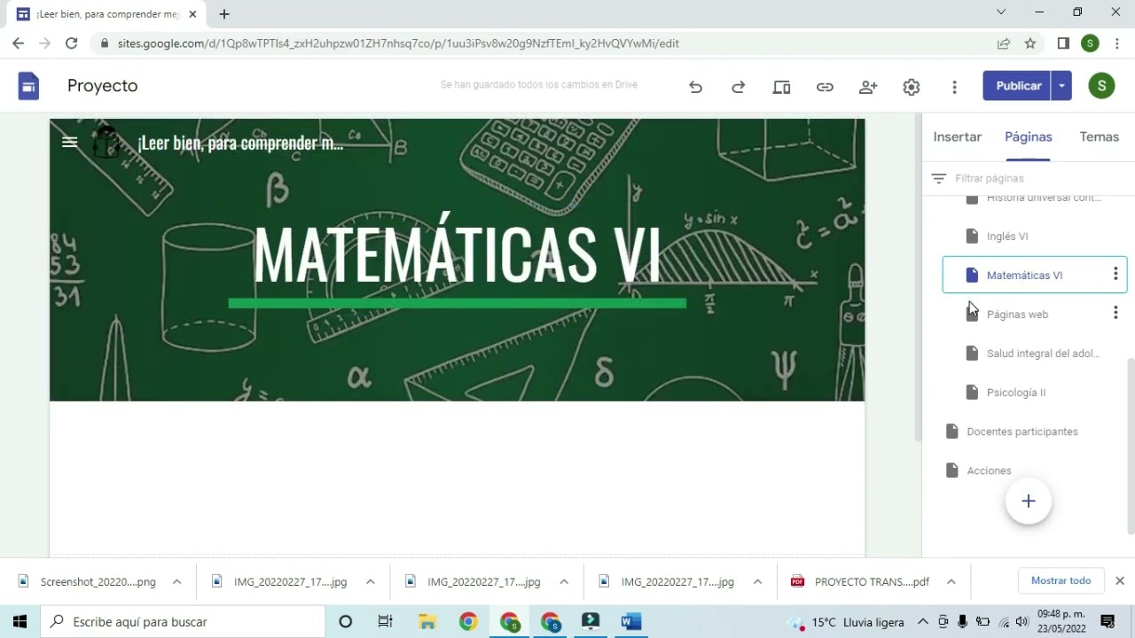 Compartir y editar en Google Sites