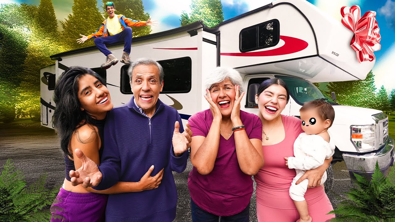 REGALAMOS A PAPÁS VACACIONES EN CASA RODANTE | LOS POLINESIOS