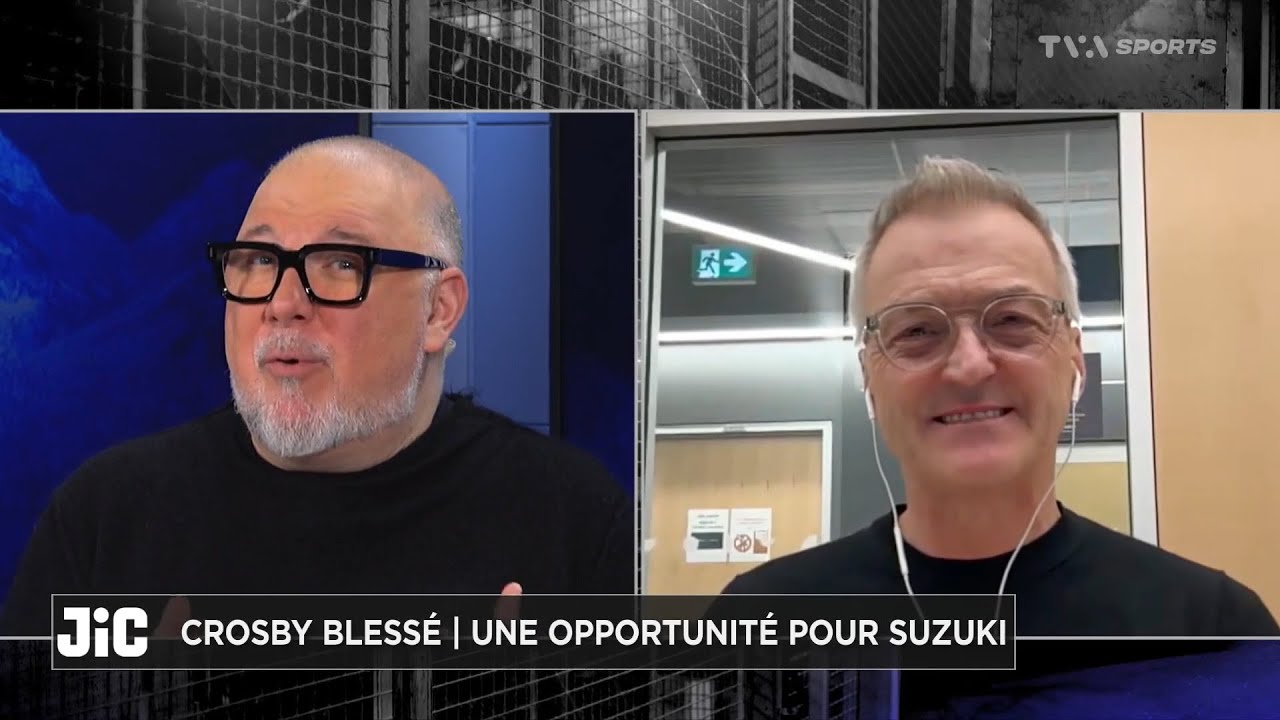 Crosby blessé, à Suzuki de prendre la relève