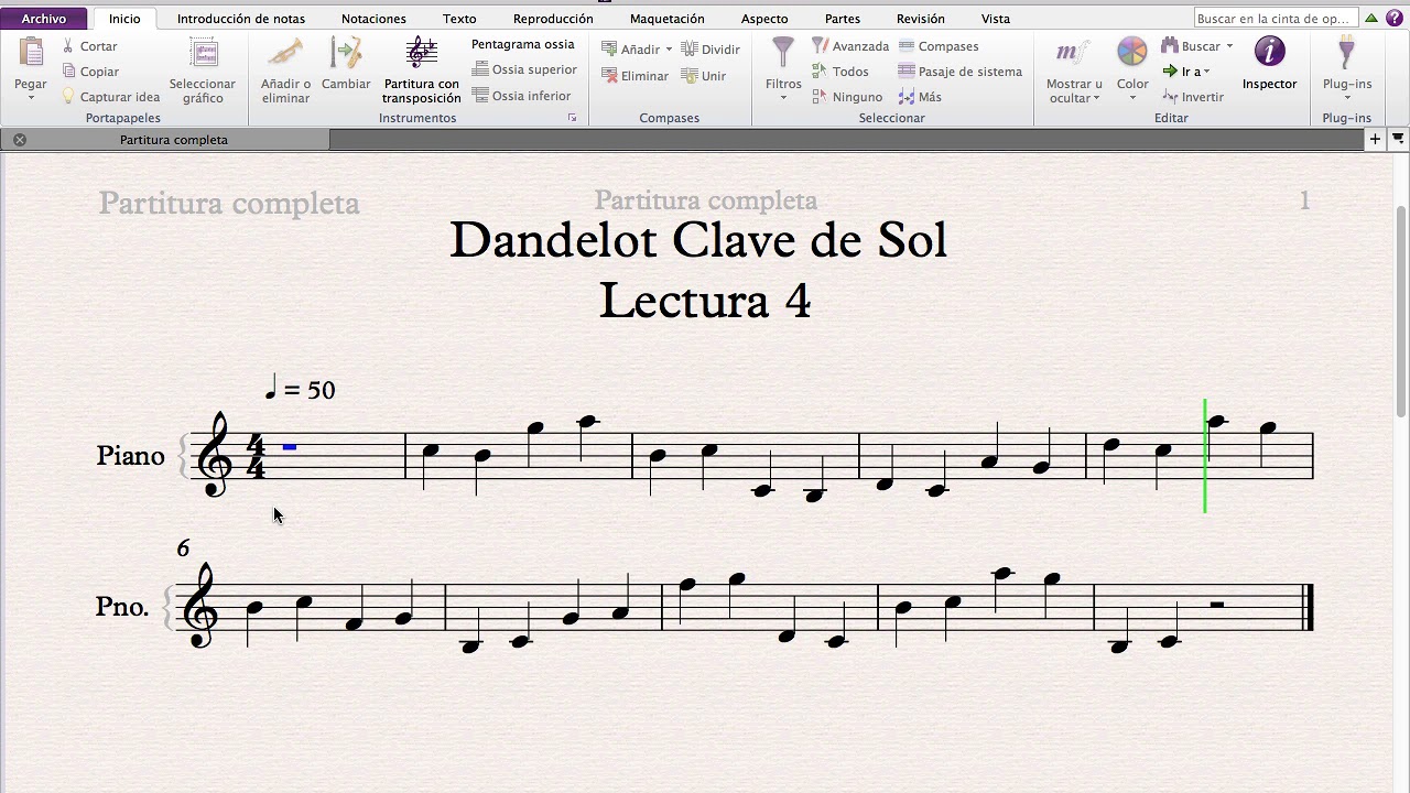 Clave de Sol - Lectura 4