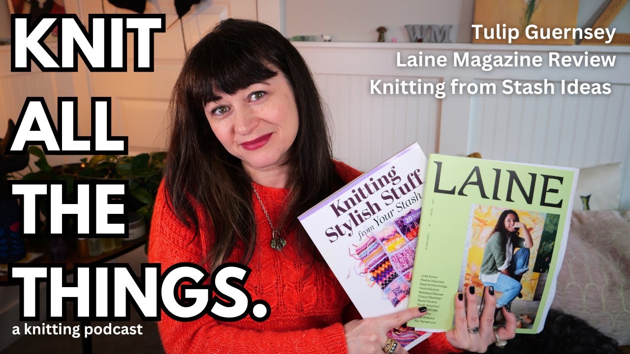 Finished Tulip Guernsey Reveal + Laine Magazine Review & Must-Have Knitting Book