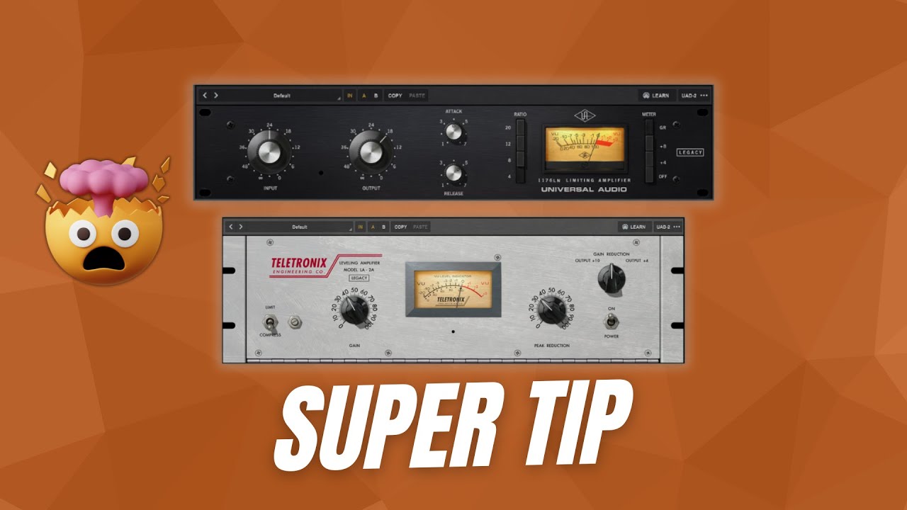 A QUE NO CONOCIAS ESTE TRUCO Y ESTE SETTING DEL 1176 Y TELETRONIX L-A2A