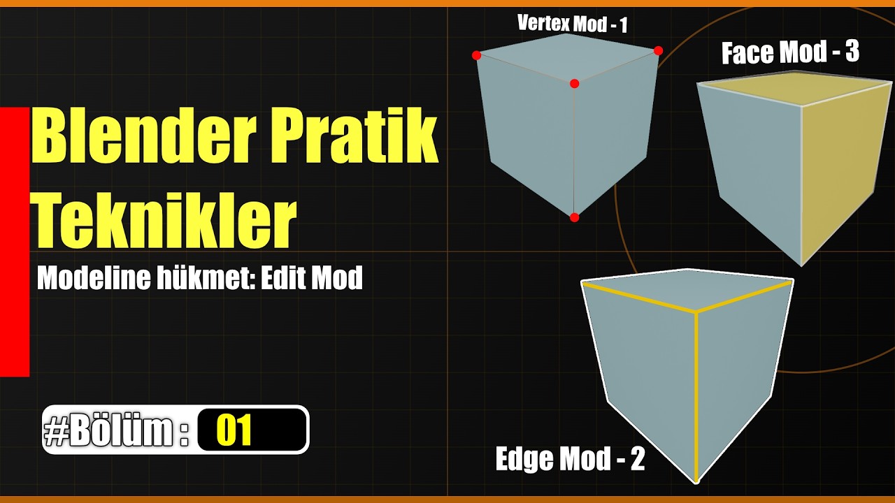 Blenderi bu teknikler ile Öğrenmeye başla! | Kısayollar Seçim Teknikleri 1.1 #blender