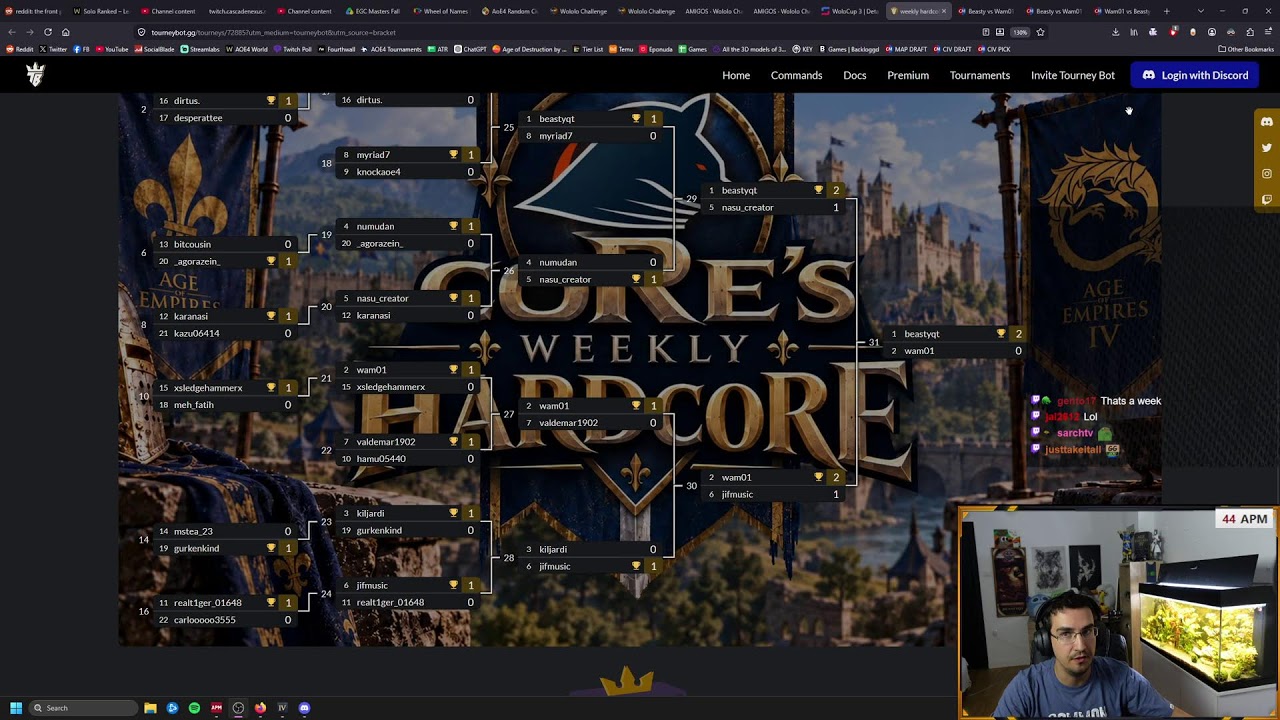hardcoRe #2 tournament bby, 2 time champ?