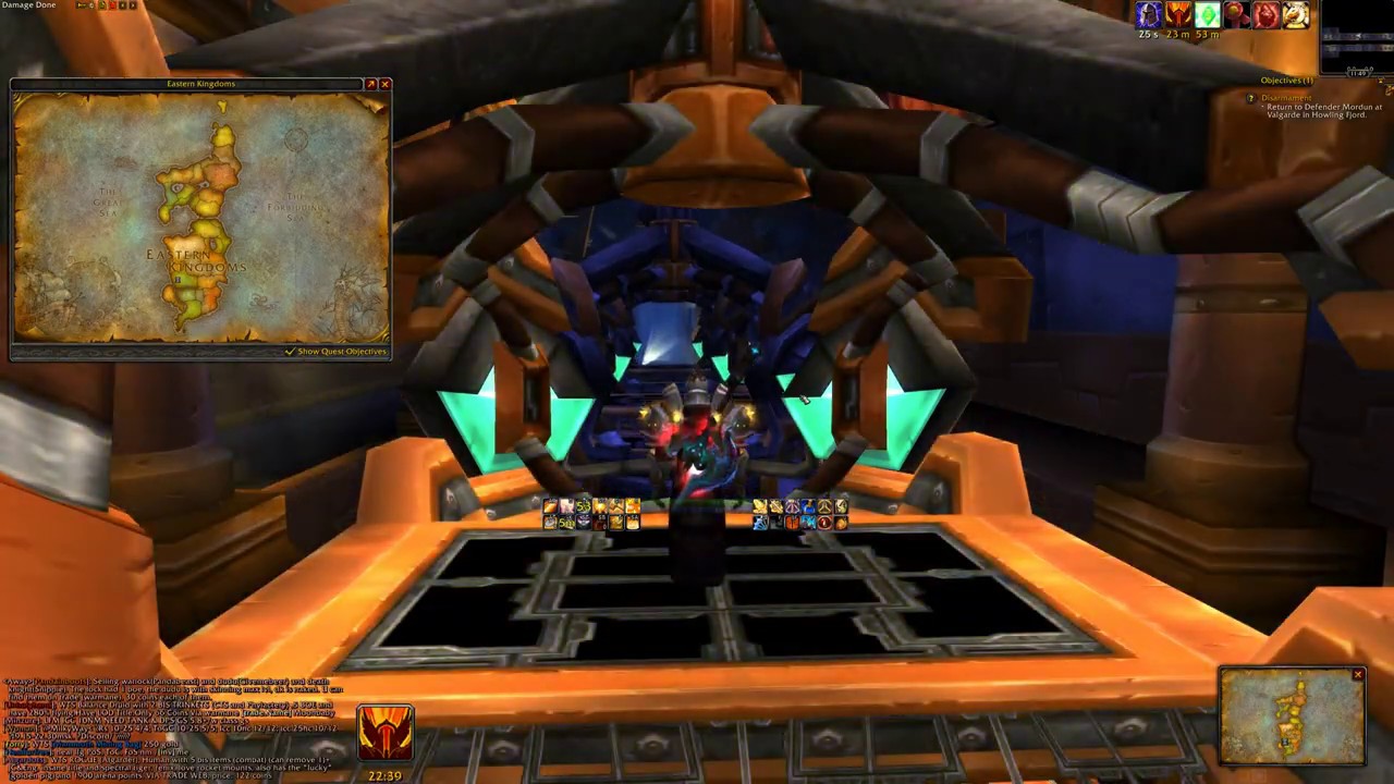 WOW TRAM FROM IRONFORGE TO STORMWIND - WOTLK - WARMANE - PALADIN POV