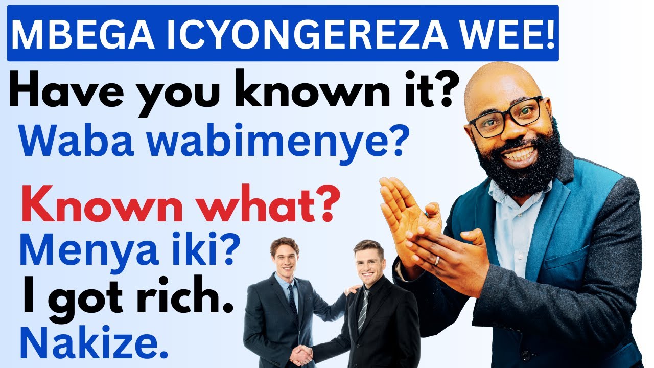 😍Kuvuga Icyongereza Ntibyakugora Utazi Izi Nteruro