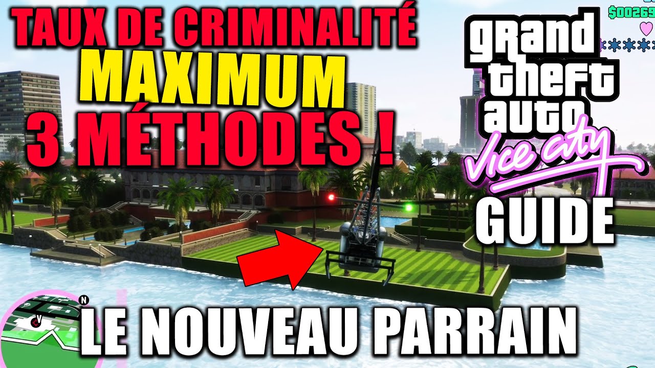 GTA Vice City : Trophée / Succès LE NOUVEAU PARRAIN - Taux de CRIMINALITÉ Maximum FACILEMENT
