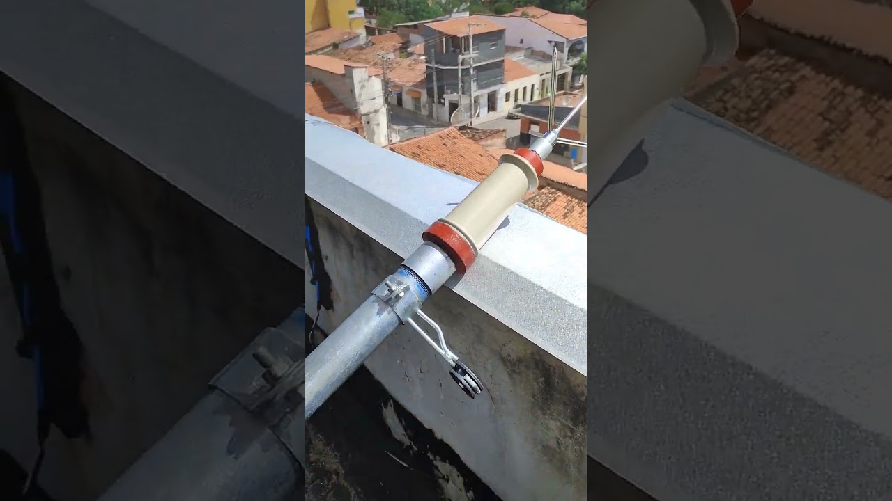 MONTAGEM COMPLETA DE MASTRO E CAPTORES FLANKLIM. EM PARA-RAIOS